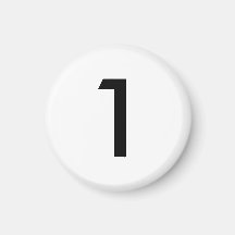 Dame un imán de 1 (blanco)