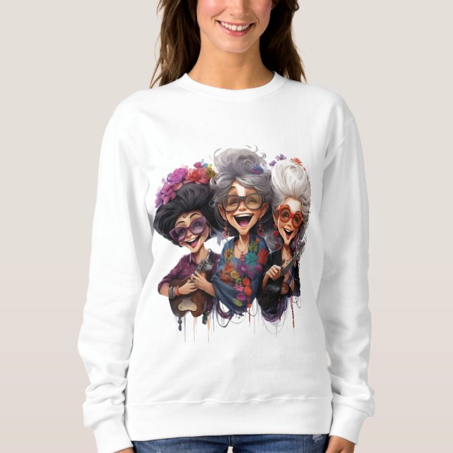 Dames Granny Friends basic sweater (Anverso)