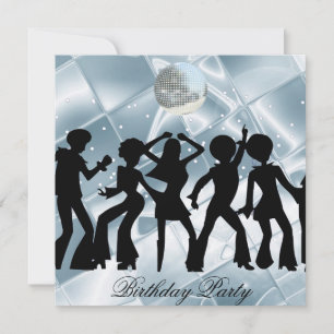 Dance Disco Invitación a la fiesta de cumpleaños