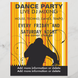 Dance Fiesta Live DJ Music Flyer