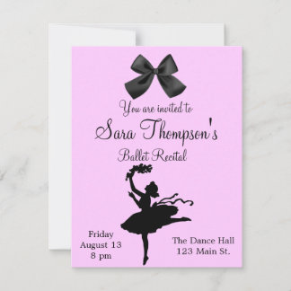 Dance Invitación considerando