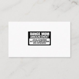 Dance Mom Invitación
