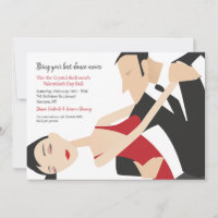 Dance mueve invitaciones de fiesta