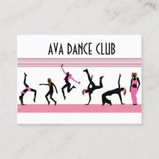 Dance mueve tarjeta de visita