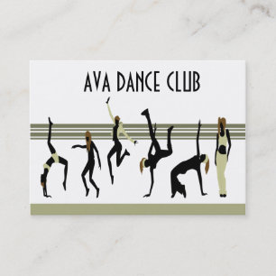 Dance mueve tarjeta de visita