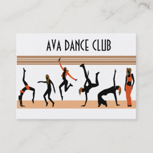 Dance mueve tarjeta de visita