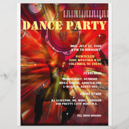 DANCE PARTY FLYER AANPASBAAR ,TEKST