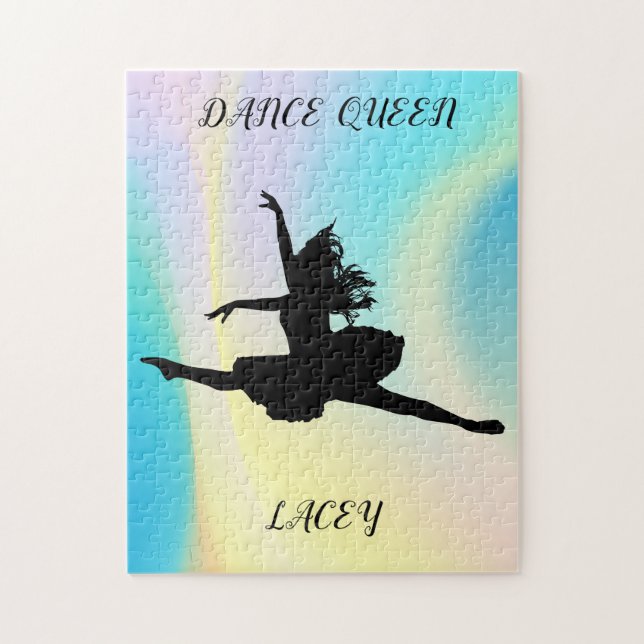 ¡DANCE QUEEN RAINBOW PUZZLE CON NOMBRE PERSONALIZA (Vertical)