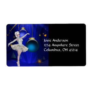 Dancing Ballerina 2b Navidades Etiquetas de direcc