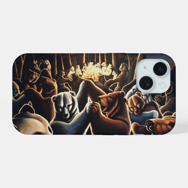 Dancing Bears iPhone Cases Party Animal Bear Case (Reverso Horizontal)
