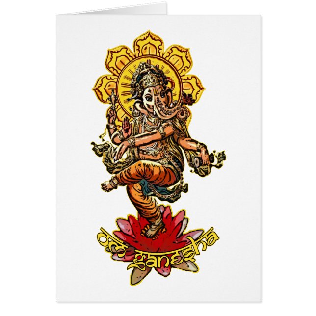 DANCING GANESHA | hacer su propio fondo (Frente)