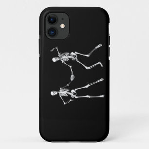 Dancing Retro Skeletons iPhone 5 Funda