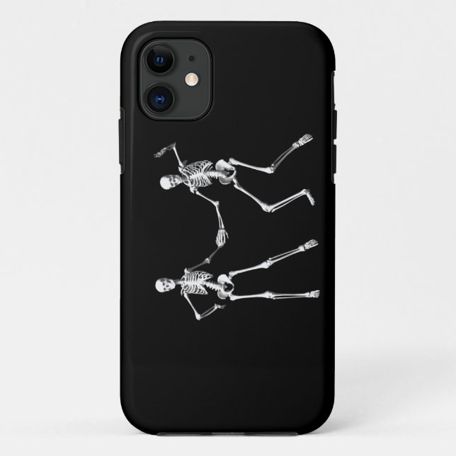 Dancing Retro Skeletons iPhone 5 Funda (Reverso)