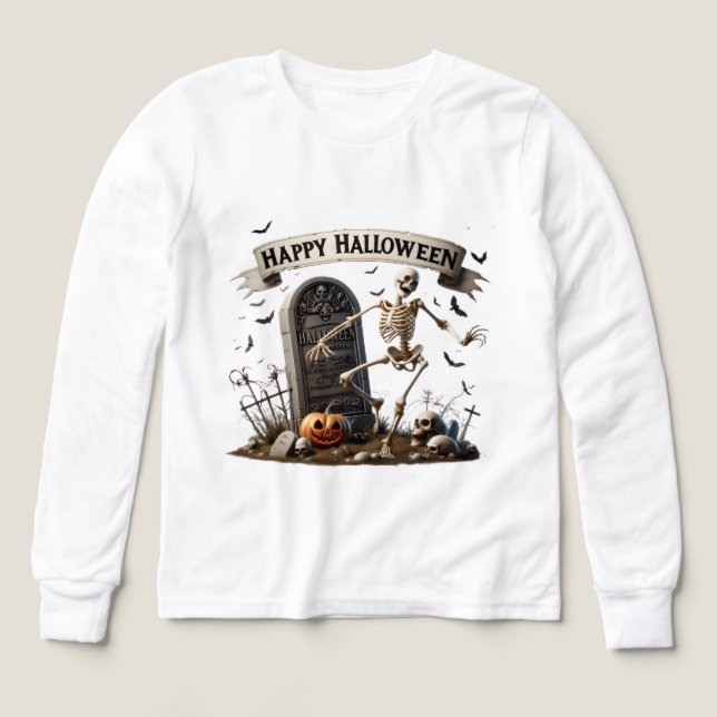 Dancing Skeleton Halloween Design (Diseño frontal)