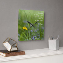 Dandelion Dreams Wall Art / Reloj