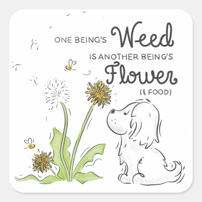 Dandelion Pegatina (Anverso)