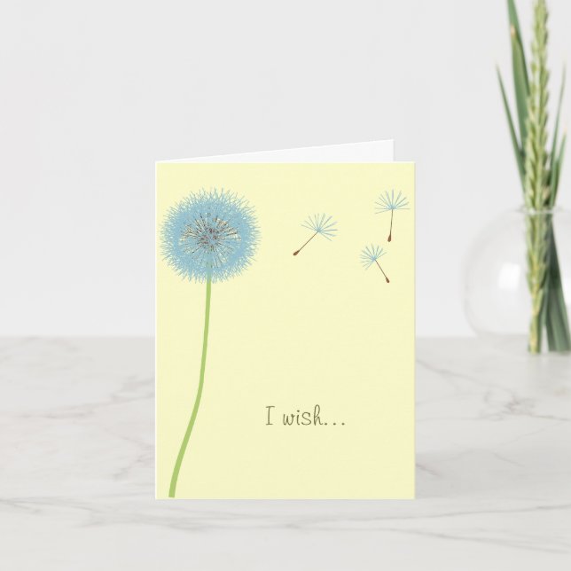 Dandelion Wish - Tarjeta de motivación (Anverso)