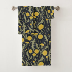 Dandelions, verde, amarillo y negro
