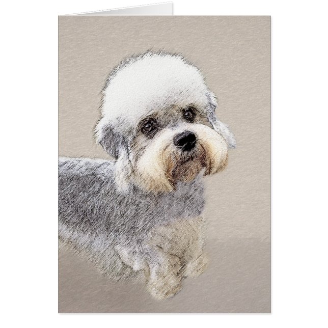 Dandie Dinmont Terrier Pintura Original De Perro (Frente)