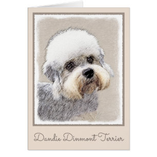 Dandie Dinmont Terrier Pintura Original De Perro