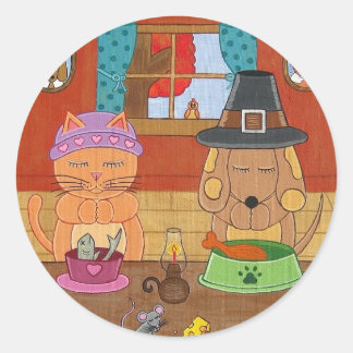 Dando gracias Pegatinas