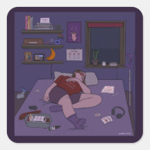 Dandy Doodlez "Entonces y ahora" Pegatina