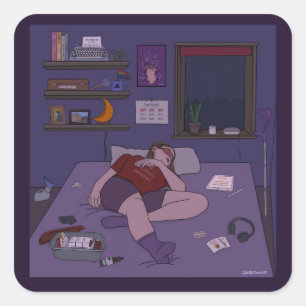 Dandy Doodlez "Entonces y ahora" Pegatina