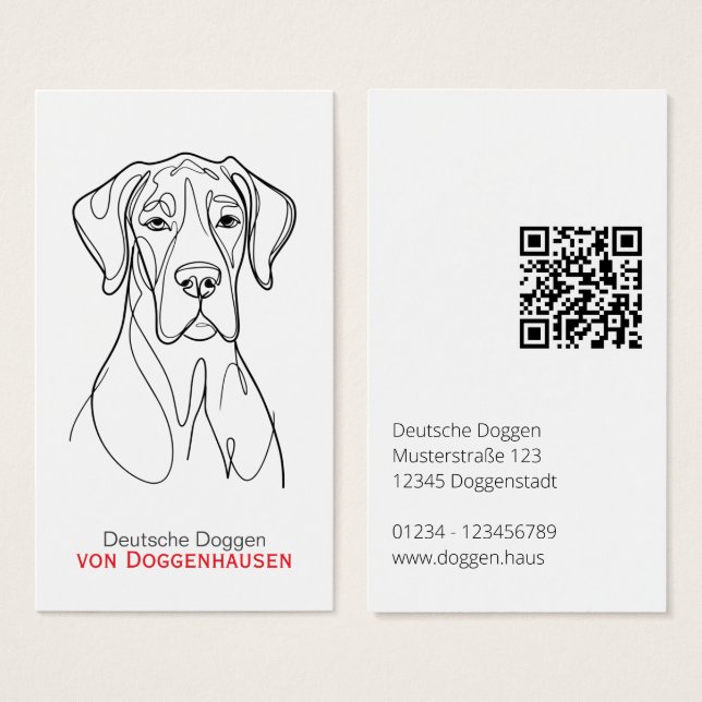 Dane Gran Abstracto Personalizado (Anverso y reverso)