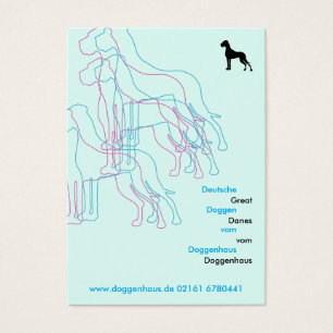 Daneses Gigantes Siluetas Modernas Rosa Azul