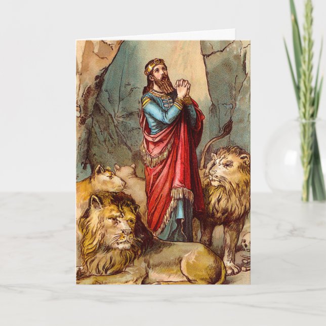 Daniel en la tarjeta de felicitación del león 2 (Anverso)