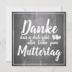 Danke, dass es Dich gibt - Muttertag - Kreidetafel