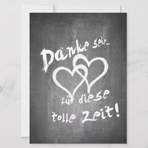 Danke für diese tolle Zeit auf einer Kreidetafel