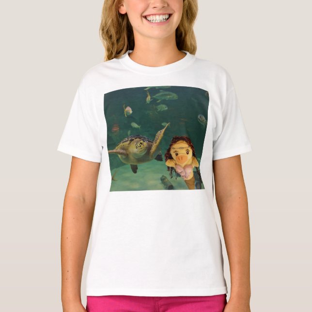 Danni la sirena camiseta subacuática (Anverso)