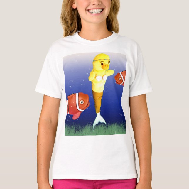 Danni la sirena camiseta subacuática (Anverso)