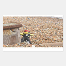 Danny Duck el Pegatina rectangular pirata