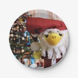Danny Duck Santa. platos de papel