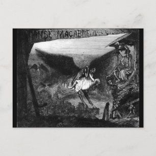 Danse macabre por la postal de Marcel Roux