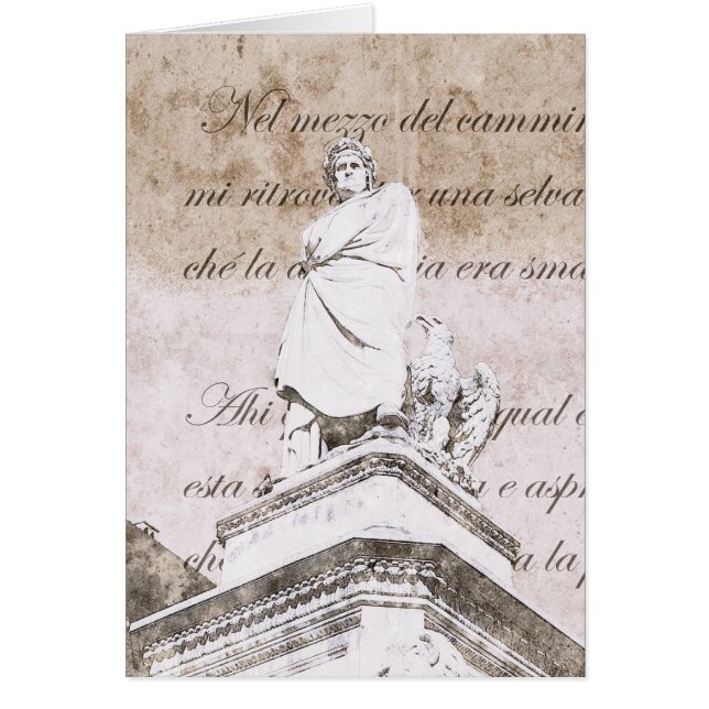 Dante Alighieri con versos del infierno, C divina (Frente)