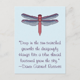 Dante Gabriel Rossetti Dragonfly Cita postal