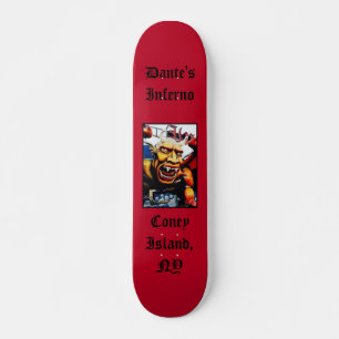 Dante's Inferno (Rojo) Skateboard Personalizado