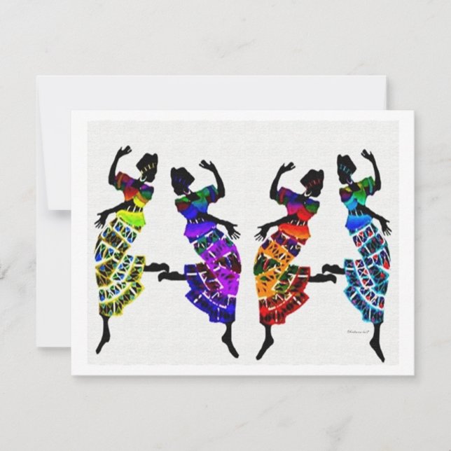 Danza africana de pies (Anverso)