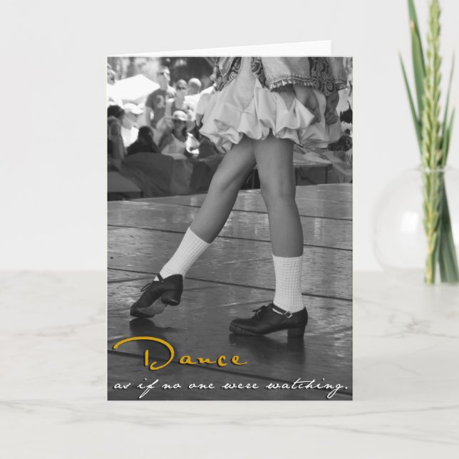 Danza de BW como si nadie mirara la tarjeta (Anverso)