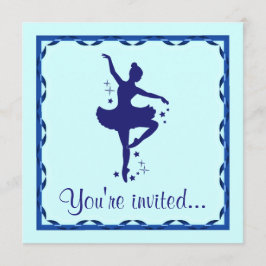 Danza de invitación Considerando: Ballerina en azu