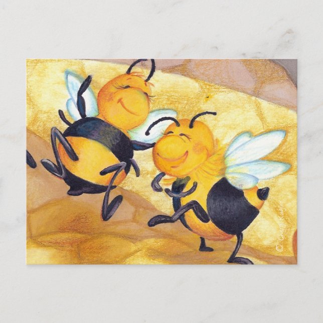 Danza de la abeja melífera / Tarjeta postal (Anverso)