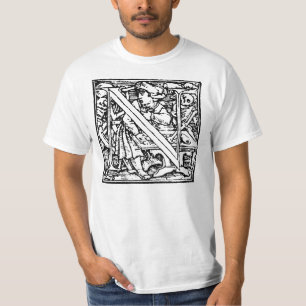 Danza de la camisa de la letra N de muerte