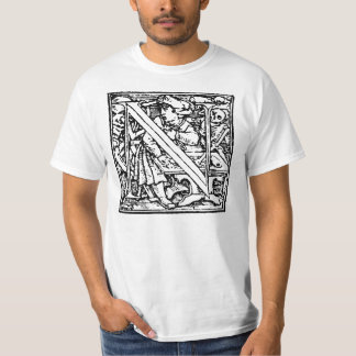 Danza de la camisa de la letra N de muerte