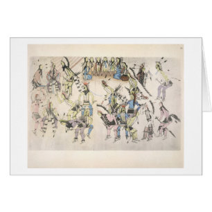 Danza de la hierba (tinta en el papel)