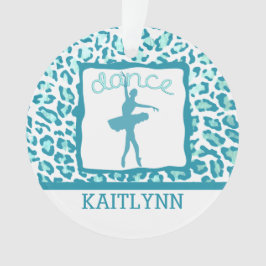 Danza de la impresión del guepardo en el ornamento