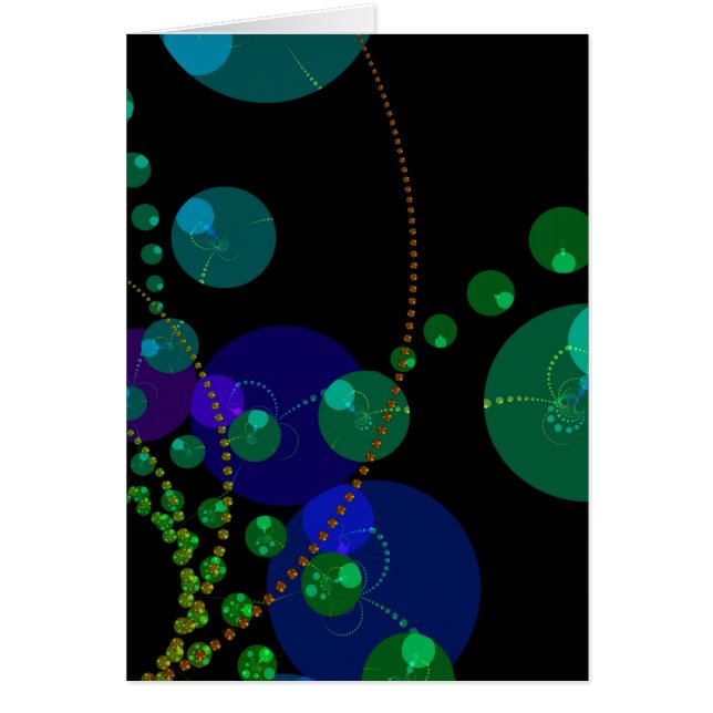 Danza de las esferas II - violeta y verde azulado (Frente)