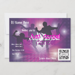 Danza de plantilla de invitación